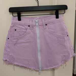 CARMAR DENIM LAVENDER SKIRT